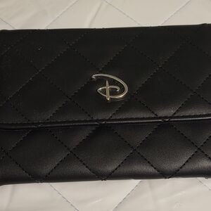 Disney Black Quilted Wallet